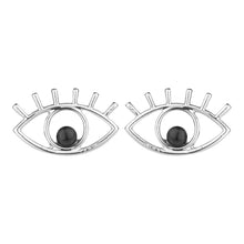 Load image into Gallery viewer, TRIBAL ZONE SLIVER EVIL EYE STUD EARRING