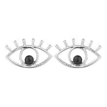 Load image into Gallery viewer, TRIBAL ZONE SLIVER EVIL EYE STUD EARRING