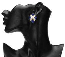 Load image into Gallery viewer, TRIBAL ZONE CLASSY BLUE STUD EARRING