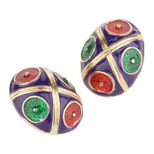 Load image into Gallery viewer, TRIBAL ZONE MULTICOLOUR ETHNIC STUD EARRING