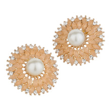 Load image into Gallery viewer, TRIBAL ZONE CONTEMPORY DAIMOND STUD EARRING