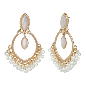 Ethnic Earrings with Pearl Details