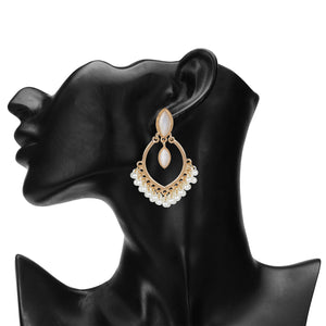Ethnic Earrings with Pearl Details