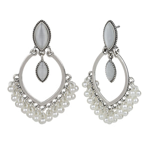 Ethnic Earrings with Pearl Details