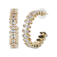 Load image into Gallery viewer, TRIBAL ZONE MODISH STONE HOOP EARRING