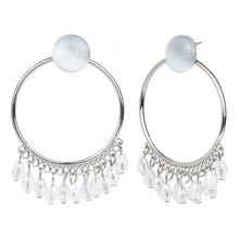 Load image into Gallery viewer, Ethnic Crystal Drop Hoop Earrings
