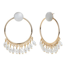 Load image into Gallery viewer, Ethnic Crystal Drop Hoop Earrings