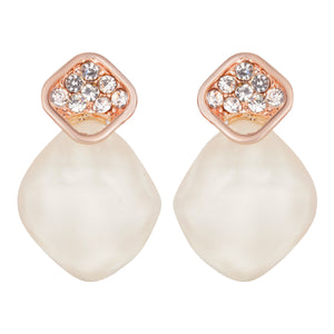 Crystal Stone Statement Stud Earrings