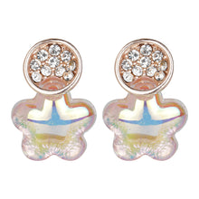 Load image into Gallery viewer, Iridescent Star Flower Shaped Earrings