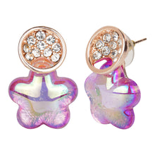 Load image into Gallery viewer, Iridescent Star Flower Shaped Earrings