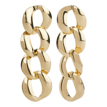 Load image into Gallery viewer, TRIBAL ZONE GOLDEN CIRCULAR LINKED CHAIN DROP EARRING