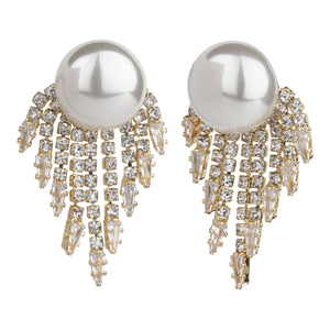 TRIBAL ZONE FASHIONER PEARL STUD EARRING