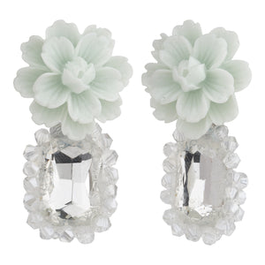 TRIBAL ZONE FLORAL DROP EARRING