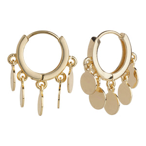 TRIBAL ZONE FANCY GOLDEN HUDDIE EARRING