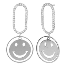 Load image into Gallery viewer, TRIBAL ZONE SLIVER CHARMING SMILE DROP EARRING