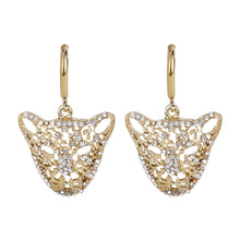 Load image into Gallery viewer, Panther head earrings with intricate designs