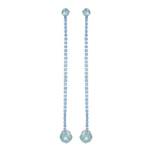 Load image into Gallery viewer, Long Diamond Drop Earrings