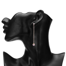 Load image into Gallery viewer, Long Diamond Drop Earrings
