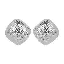 Load image into Gallery viewer, Textured Gold/Silver Square Stud earrings