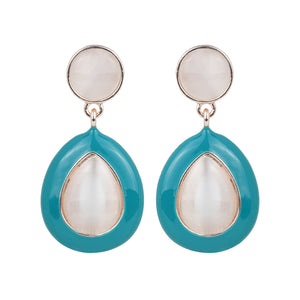 Drop-Shaped Modern Statement Earrings