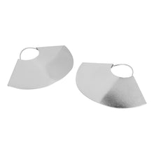 Load image into Gallery viewer, Layered Texture Silver Hoops