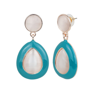 Drop-Shaped Modern Statement Earrings