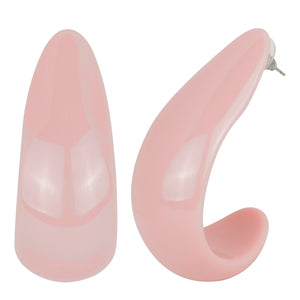 Trendy crescent moon-shaped earrings