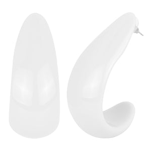 Trendy crescent moon-shaped earrings
