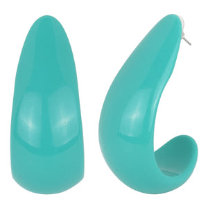 Trendy crescent moon-shaped earrings