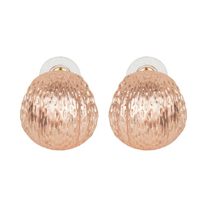 Modern hoop earrings with textured design