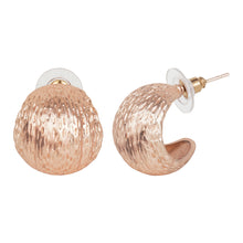 Load image into Gallery viewer, Modern hoop earrings with textured design