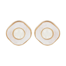 Load image into Gallery viewer, Elegant Mother of Pearl Stud Earrings