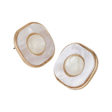 Load image into Gallery viewer, Elegant Mother of Pearl Stud Earrings