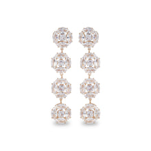 Load image into Gallery viewer, Cascade Orb American Diamond Long Drop Earrings