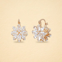 Load image into Gallery viewer, Dahlia Bloom American Diamond Stud Earrings