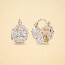 Load image into Gallery viewer, Orbit Marquise American Diamond Drop Earrings