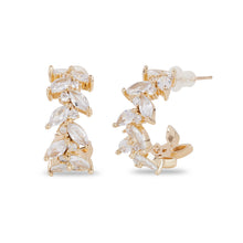 Load image into Gallery viewer, Laurel Breeze American Diamond Wreath Studs