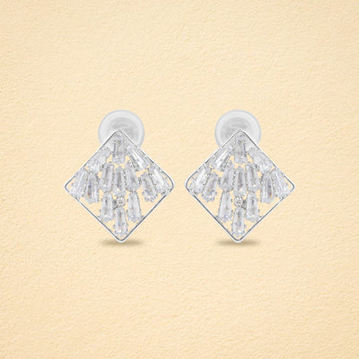 Mosaic Ice American Diamond Square Studs