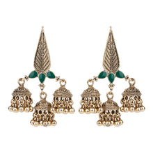 Load image into Gallery viewer, TRIBAL ZONE AMAZING BRONZE JHUMKA EARRING