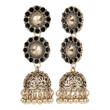 Load image into Gallery viewer, TRIBAL ZONE DIVINE BRONZE  DROP JHUMKA EARRING
