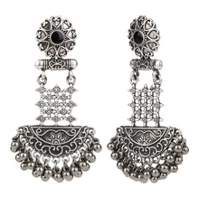 Load image into Gallery viewer, TRIBAL ZONE STUNNING OXIDISED JHUMKA EARRINGS