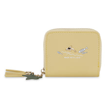 Load image into Gallery viewer, Sunshine Yellow Dolphin Zip Wallet