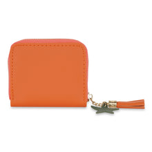 Load image into Gallery viewer, Orange Dolphin Zip Wallet
