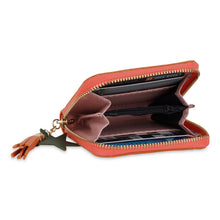Load image into Gallery viewer, Orange Dolphin Zip Wallet