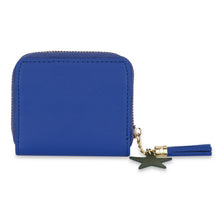 Load image into Gallery viewer, Royal Blue Star Zip Wallet