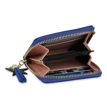 Load image into Gallery viewer, Royal Blue Star Zip Wallet