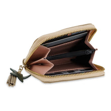 Load image into Gallery viewer, Champagne Gold Star Zip Wallet