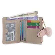 Load image into Gallery viewer, Blush Pink Pom-Pom Snap Wallet