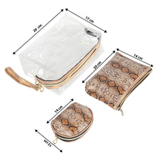 Load image into Gallery viewer, TRIBAL ZONE CLASSY SNAKE PRINT POUCH