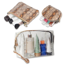Load image into Gallery viewer, TRIBAL ZONE CLASSY SNAKE PRINT POUCH